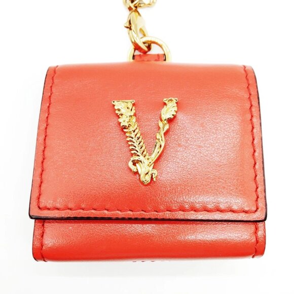 Versace Earbuds Case Reds Gold 250-081425 - Picture 2 of 9